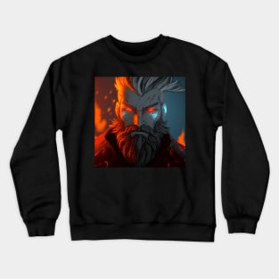 Valheim Inspired Viking Portrait Crewneck Sweatshirt